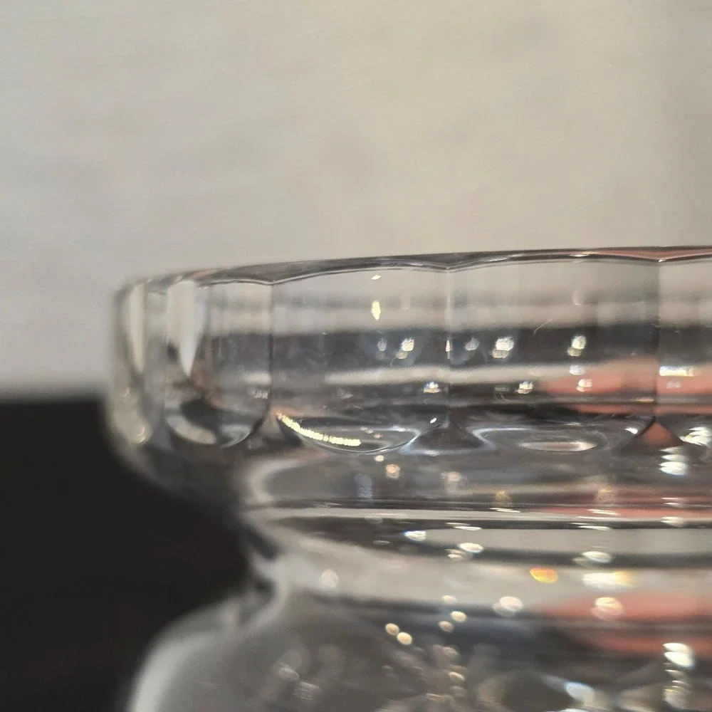Vintage‎ Cut Crystal Storage Jar, Cookie Biscuit Barrel, Vanity Jewelry Decor